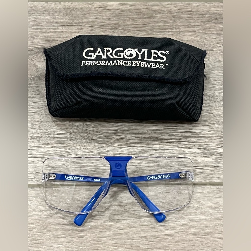 USA AUTHENTIC GARGOYLES clear lens / Blue frame ARNOLD TERMINATOR safety glass